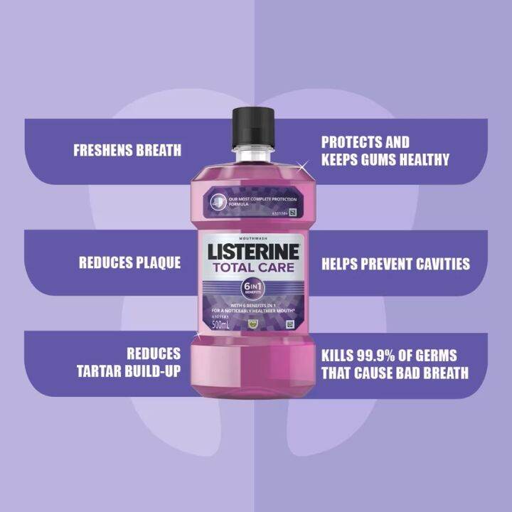 Listerine Total Care Mouthwash 500ml anticavity Fluoride Mouthwash