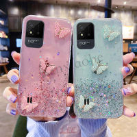 เคสโทรศัพท์ Realme Narzo 50i ฝาครอบ Narzo50i,เคสนิ่มใสแวววาวรูปผีเสื้อ2021