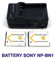 NP-BN1  BN1 แบตเตอรี่  แท่นชาร์จ  แบตเตอรี่พร้อมแท่นชาร์จสำหรับกล้องโซนี่ Battery  Charger  Battery and Charger For Sony DSC-QX10,QX100,T99,T110,TF1,TX9,TX10,TX20,TX30,TX55,TX66,TX100V,TX200V,W310,W390,W520,W650,W690,W710W,730,W800,W830