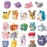 【LZ】☈๑  Pokemon Quest Starry Dream Series Figuras Anime modelo de brinquedo bonecas jogo genuíno Pikachu Eevee Komala Bulbasaur Charmander Base