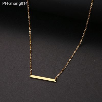 DOTIFI For Women Necklaces Simple Cross Bar Pendant Stainless Steel Necklace Fashion Jewellery