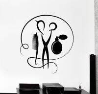 [COD] Wall Decal Hair Hairdresser Vinyl Stylist Stickers Sticker Interior Mural barbershop LA925