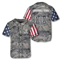 2023 new arrive- XZX180305  Personalized baseball American duck patriot 3D all over baseball baseball jersey