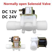 Normally Open 1/2 quot; Water Inlet Solenoid Valve DC12V DC24V Plastic Magnetic valve Pressure Control Switch 0.02 0.8MPa 65mm Length