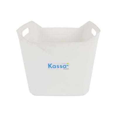 "Buy now"กล่องพลาสติกอเนกประสงค์ทรงเหลี่ยมพร้อมหูจับ Bunny KASSA HOME รุ่น IBS-3986 ความจุ 19 ลิตร สีขาว*แท้100%*