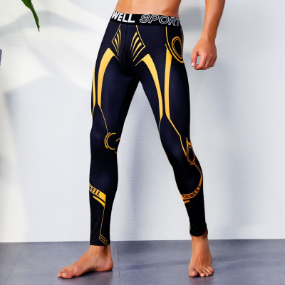 Mens Running Tight Compression Trousers Gym Leggings men Fitness Sportswear Workout Quick Dry Leggings Training Sports Pants