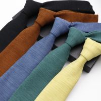 Men 39;s Soft Downy Suede Tie Solid Color Cotton Skinny Ties Red Blue Green Necktie For Wedding Party Collar Dress Gift For Man