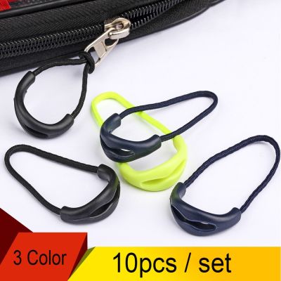 10Pcs/Lot PVC Zipper Pull Cord Mix Color Zipper Head Pull Puller End Fit Rope Tag Fixer Zip Cord for Garment Bags Accessory