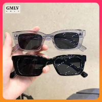 GMLV แว่นกันแดดป้องกันรังสียูวี แว่นกันแดดทรงเหลี่ยม แว่นกันแดดสไตล์เกาหลีสำหรับผู้ชาย/ผู้หญิง