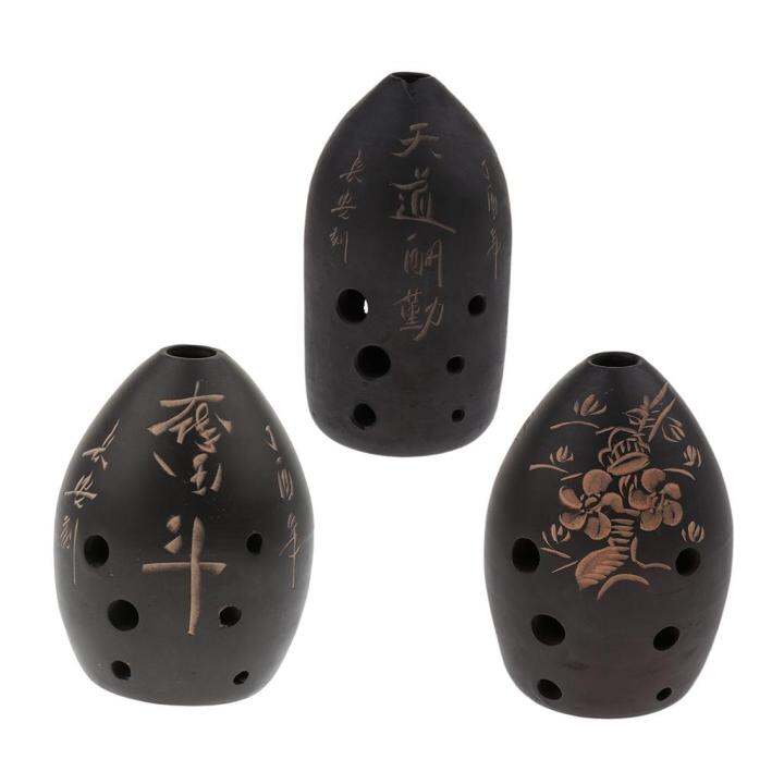 Chinese 8 Hole Ocarina Clay Xun Musical Instrument For Children Toys 