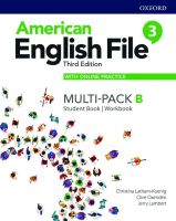 Bundanjai (หนังสือคู่มือเรียนสอบ) American English File 3rd ED 3B Student Book Workbook Multi Pack with Online Practice (P)