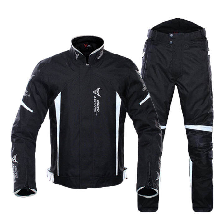Waterproof Motorcycle Jacket Moto Jacket +Pants Riding Racing Motorbike