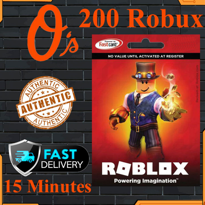 Gift card roblox 200 robux