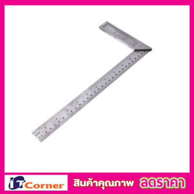 ไม้ฉากปรับมุม ไม้ฉากเหล็ก Square ruler 300MM ไม้ฉาก ไม้บรรทัดฉาก  ไม้บันทัดช่าง ฉากวัดไม้สแตนเลส 30cm L-Shaped Metal Ruler