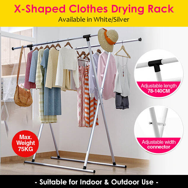 【HEAVY DUTY】Extendable XShaped Clothes Drying Rack / Clothes Rack