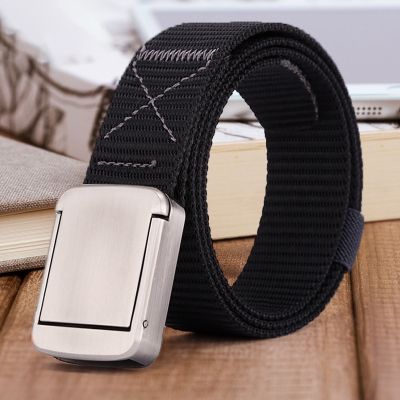 Nylon Belt Outdoor Men Women Quick-Drying High Quality Alloy Safety Buckle Student Pants