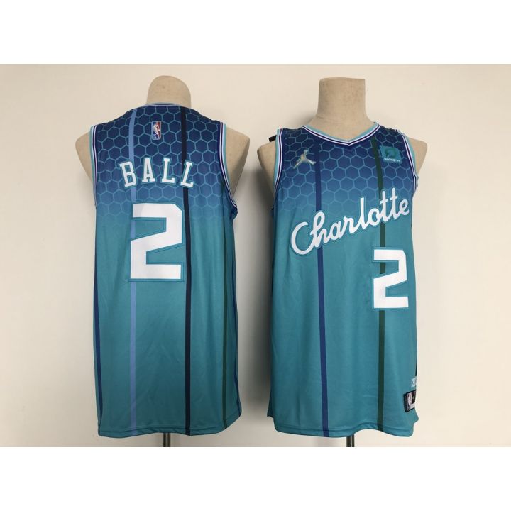 nba-charlotte-hornets-2-lamelo-ball-basketball-jersey-men-เสื้อบาสเกตบอลผู้ชาย