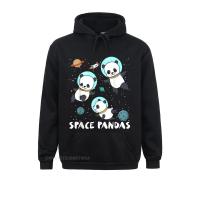 Prevalent Adult Sweatshirts Space Pandas Funny Astronaut Planet Travel Tee Simple Style Hoodies Summer/Autumn Hoods Long Sleeve Size Xxs-4Xl