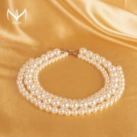 【DT】hot！ MUZHI Necklaces 14mm Chain Necklace Female Choker Wedding Anniversary Jewelry Gifts