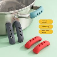 【CW】 2pcs Silicone Insulation Oven Mitt Casserole Ear Pan Pot Holder Grip Anti-hot Clip Accessories