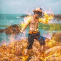 Anime cos performance costume Fire Fist Ace shorts cosplay stage costume