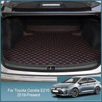 การเดินเรือด้านหลังพรมกระโปรงหลังรถหนัง PU สำหรับรถยนต์1ชิ้นสำหรับ Toyota Corolla E210 2019-2024อุปกรณ์เสริมถาดป้องกันพรมกันน้ำ