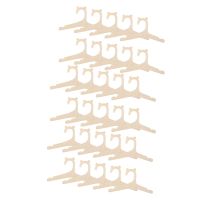 30 Pcs Wooden Hanger for Baby Clothes Natural Wood Hanger for Baby Clothes Hanger Rack Room Nursery Decor for Kids