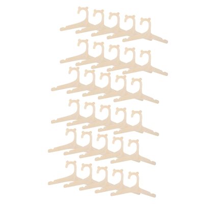 30 Pcs Wooden Hanger for Baby Clothes Natural Wood Hanger for Baby Clothes Hanger Rack Room Nursery Decor for Kids