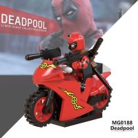 Mg0188 Marvel Super Heroes Deadpool รถจักรยานยนต์ของเล่นสําหรับเด็ก