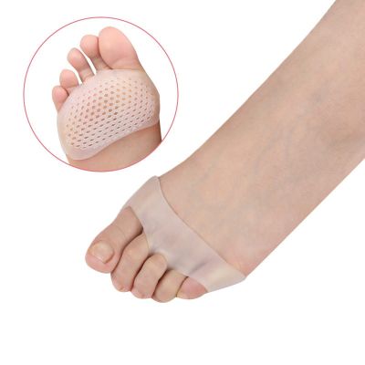 Silicone Forefoot Padded Soft Insoles Shoes Pad Gel Insoles Breathable Health Care Shoe Insole Half Yard Massage Shoe Cushion Shoes Accessories