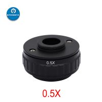 CTV 0.35X/0.5X C Mount Lens Adapter Focus Adjustable Camera C mount Adapter for New Style Trinocular Stereo Microscope Set