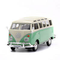 โมเดลรถเหล็ก โมเดลรถสมจริง Volkswagen Van Samba 1:24