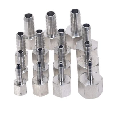 【CW】Stainless Steel Fittings 304 BSP Female Thread X Barb Hose Tail Reducer Pagoda Joint Coupling Connector