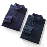 Hai e Cabinet Mens Clothing is a hit! Pure cotton light brushed plaid long-sleeved shirt autumn Oxford spinning casual and handsome shirt 【JYUE】