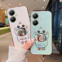 เพื่อส่งใหม่เคสใส่โทรศัพท์สำหรับ VIVOV29 VIVO V29 Y78 Y27 Y02 Y02A Y02T Y77 Y16 Y22 Y22S Y35 4G 5G 2023เคสโทรศัพท์พร้อมฐานวางเป็ดน่ารักกล้องเต็มรูปแบบเคสนิ่มป้องกัน VIVOY27ฝาหลัง