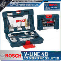 BOSCH ชุดดอกไขควง ดอกสว่าน 48 ชิ้น รุ่น V-Line 48 ++ ของแท้100% ++