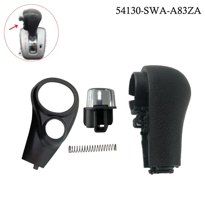 Shifter Knob Handle Knob Kit Assembly Black Plastic Replacement 2022