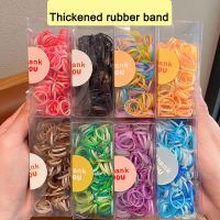 Kids Girl Small Rubber Band Colorful Elastic Ponytail Hair Tie Set Colorful Small Elastic Hair Band with Box