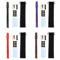 8-Hole Mini Pocket Saxophone with Alto Mouthpiece Ligature Reeds Pad Finger Charts Cleaning Cloth Storage Bag