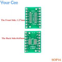 10pcs SOP16 SSOP16 TSSOP16 Pinboard to DIP16 Adapters Plate Converter Board 0.65mm/1.27mm IC Socket PCB Integrated Circuits