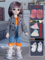 Bjd Doll 30CM Gifts For Girl 18 Joints Doll With Clothes School Dress Suit DIY Doll Best Gifts For Girl Handmade Beauty BJD Toy