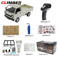 CLIMBER Wpl 1:16 D12 Mini จำลองรถบังคับวิทยุรีโมทคอนโทรลรถตู้สติกเกอร์การศึกษาของเล่นเด็กของเล่นปริศนาสำหรับเด็ก