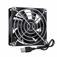 【YD】 Aokin 5V 80mm USB 80x80x25mm 8025 Brushless Computer Cooling with Metal Grill