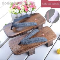 COD ❅✹﹍ The Outline Shop27dgsd6gfd ™New high-heeled wood sandals authentic Japanese style cosplay two-tooth clogs wooden slippers for men and women