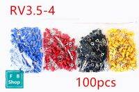 【DT】 hot  50Pcs  RV3.5-4 Red Blue Black Yellow Ring Crimp Insulation Terminal  Wire Cable Connector