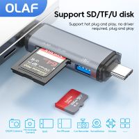 6 in 1 Micro USB Lightning to Type C Adapter USB 3.0 2.0 OTG Memory TF SD Card Reader Cardreader Convertor for iPhone iPad