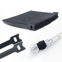 12PCS Releasable Cable Ties Plastics Nylon Hook Loop Wrap Zip Bundle Fastener Straps Detachable T-type Wire Organizer