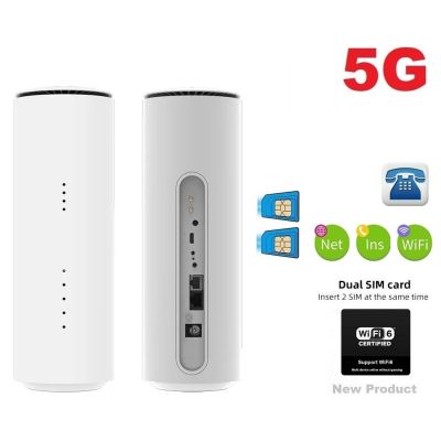 5G เราเตอร์ 2 ซิม WiFi 6 รองรับ VoLTE High-Performance 5G Fast and Stable
