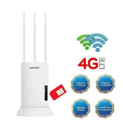 4G Lte Wifi Router Outdoor 3 High Gain Antennas Indoor & Outdoor High-Performance Industrial Grade