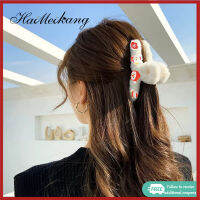 Haimeikang คริสต์มาสตุ๊กตาน่ารักกิ๊บซานตาคลอสขนาดใหญ่ Blessing กระเป๋า Snowman Flannel Hairpin อุปกรณ์เสริมผมสำหรับผู้หญิง